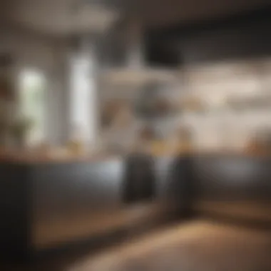 A modern kitchen equipped with advanced air filtration technology.