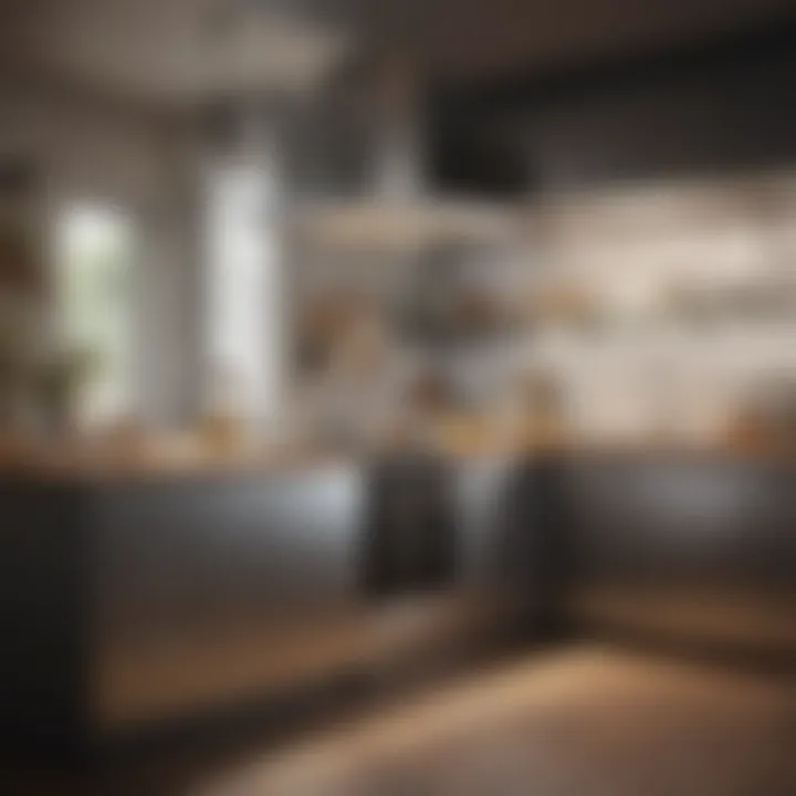 A modern kitchen equipped with advanced air filtration technology.