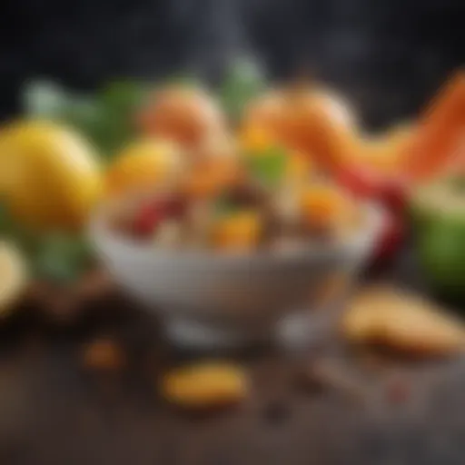 A vibrant assortment of natural ingredients known for their deodorizing properties.