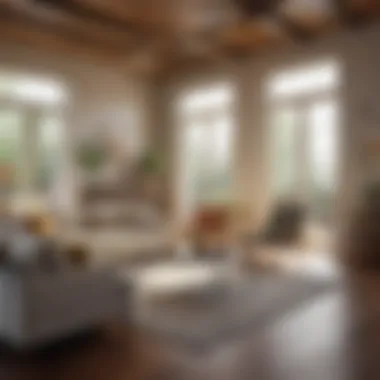 Fresh Living Space Free of Odors A serene living room with fresh air and no food odors