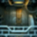 A dishwasher interior showing residue buildup