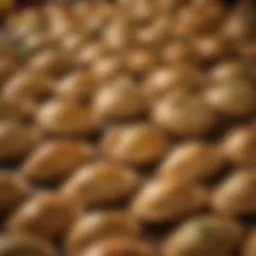 A colorful array of empanadas showcasing various fillings