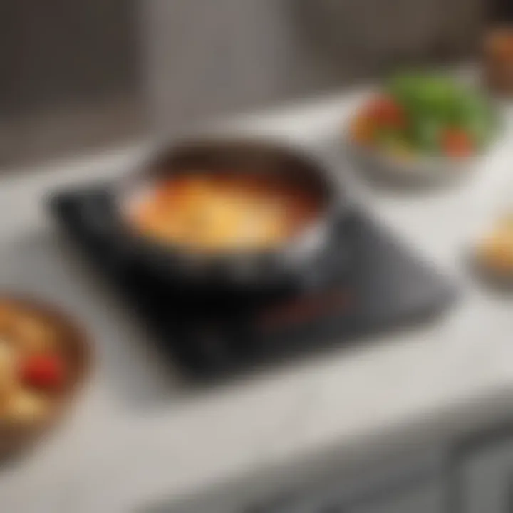 User-friendly interface of an induction cooktop