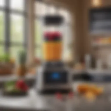 High-Performance Smoothie Blender High-performance smoothie blender on a restaurant countertop