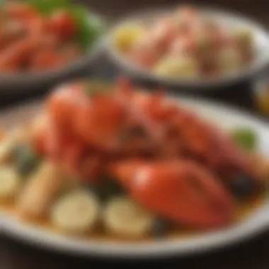 Gourmet lobster and seafood medley