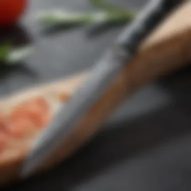 Intricate Blade Design of Wüsthof Classic Curved Boning Knife Close-up of the Wüsthof Classic Curved Boning Knife showcasing its blade design