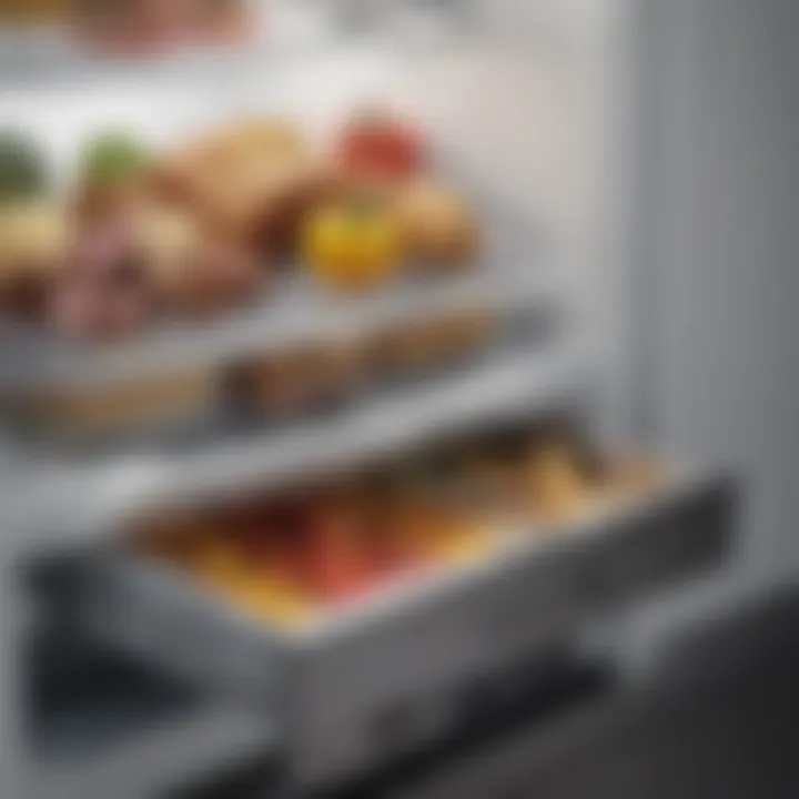 Side-by-side comparison of affordable and premium refrigerator drawers.