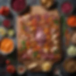 A vibrant spread of colorful Aldi ingredients.