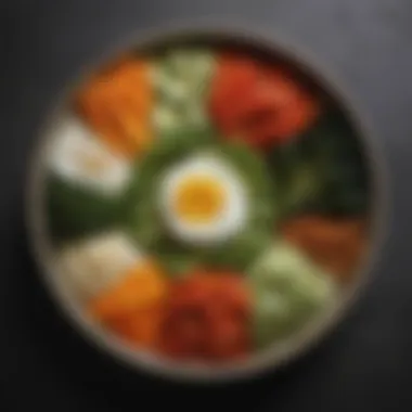 Seasonal Vegetable Banchan An assortment of seasonal vegetables prepared as banchan, highlighting freshness and variety.