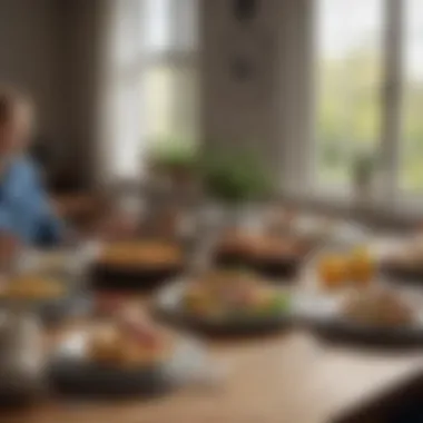 An inviting dining table set for a homemade meal