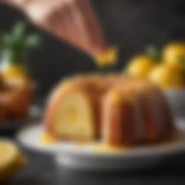 Zesty Lemon Bundt Lemon bundt cake topped with a citrus glaze