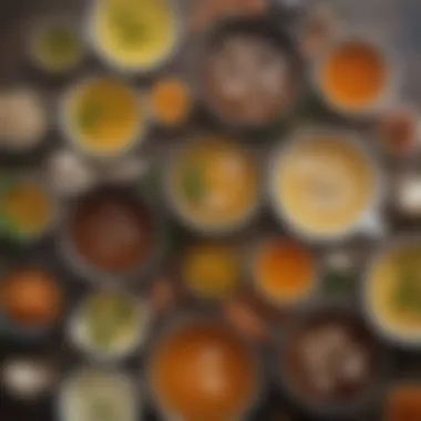 Various types of bone broth