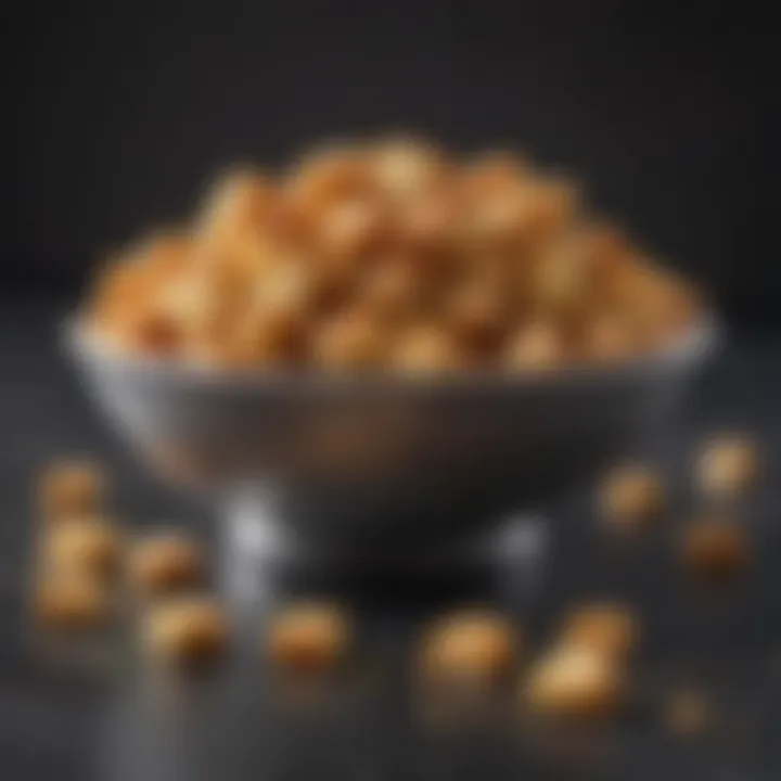Nutritional breakdown of croutons and seasoning
