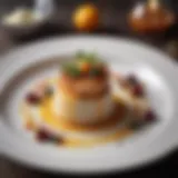 An elegant dish showcasing modern English cuisine with local ingredients