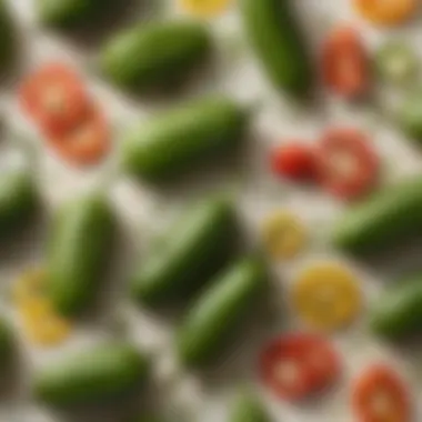 Herbaceous Touch: Jalapenos Garnished with Fresh Ingredients An enticing arrangement of jalapenos with fresh herbs and spices