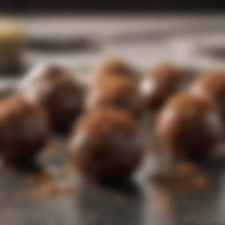 Decadent chocolate truffles infused with sweet condensed milk