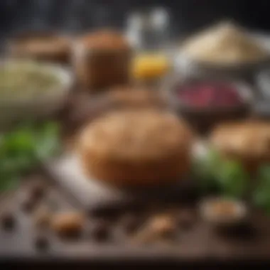 Plant-Based Baking Ingredients A selection of plant-based ingredients for baking desserts