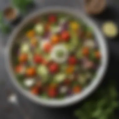 Fresh Passover Salad A colorful salad with fresh vegetables and herbs, perfect for a light Passover meal.