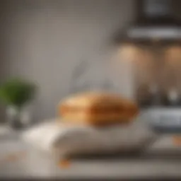Luxurious end up cushion enhancing kitchen aesthetics