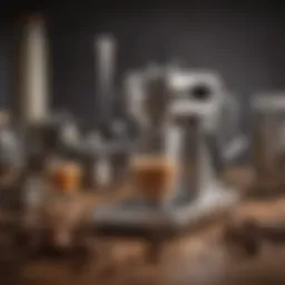 Collection of espresso tools