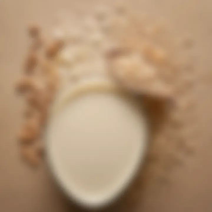 Illustration of types of fats found in oat milk and their benefits