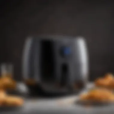 Elegant Design of a Five-Star Air Fryer A sleek five-star air fryer highlighting its elegant design and features.