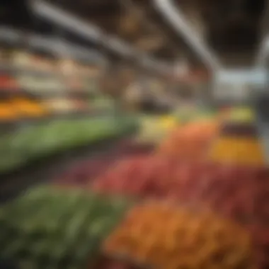 Bountiful display of fresh produce at a community grocery store