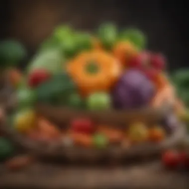 Organic Vegetables from Local Farm Colorful arrangement of organic vegetables from a local farm
