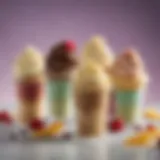 A selection of various frozen dessert flavors reflecting diversity