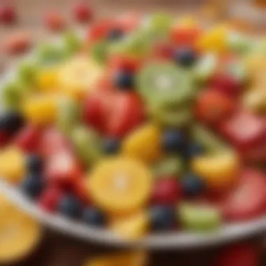 Vibrant Fruit Salad A colorful fruit salad representing a balanced intake of vitamins and minerals.