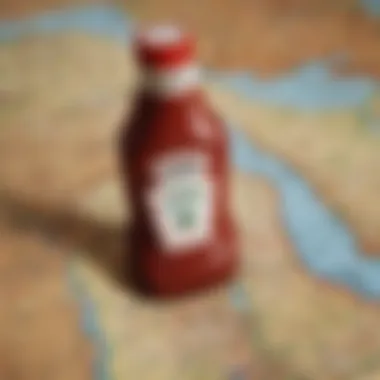 A map highlighting the cultural significance of Heinz Canadian Ketchup across Canada.