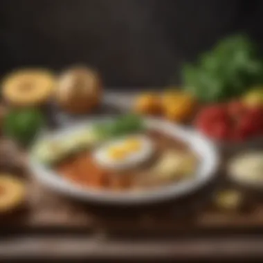 Balanced Meal with Potassium Sources A balanced meal featuring a variety of high potassium foods