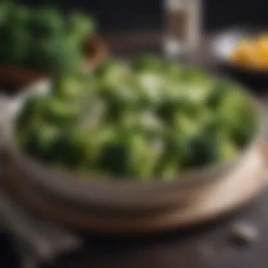 Elegant Keto Broccoli Dish An elegant keto broccoli dish garnished with herbs