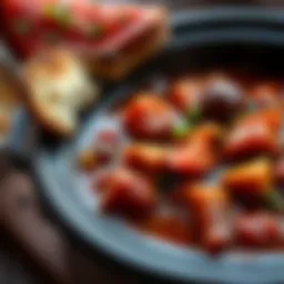 Hearty keto stew with vibrant vegetables