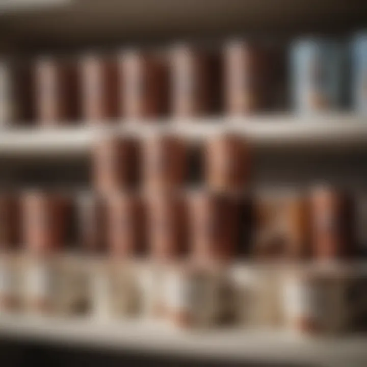 Various lactose-free hot chocolate mix brands displayed on a shelf