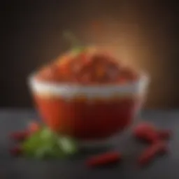 A vibrant bowl of Wendy's large chilli showcasing its rich texture and colors