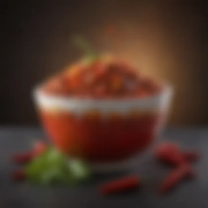 A vibrant bowl of Wendy's large chilli showcasing its rich texture and colors