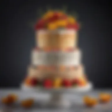 Diverse Wedding Cake Styles Collection A colorful array of wedding cake samples showcasing different styles