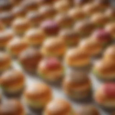 Customization Spread for Low Carb Buns A colorful spread of toppings to customize low carb hamburger buns