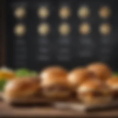Nutritional Breakdown of Low Carb Buns Nutritional breakdown of low carb hamburger buns on a chalkboard