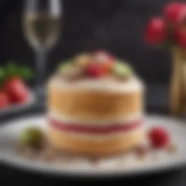 Elegant Macaron Cake for Celebrations An elegant macaron cake displayed for a special occasion.