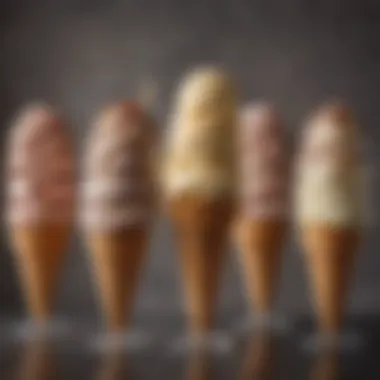 Artful Magnum Ice Cream Offerings Delicious Magnum ice cream creations on display