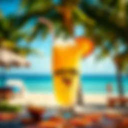 Tropical paradise with Malibu Splash cocktail