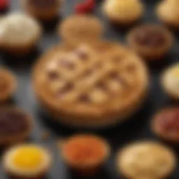 A vibrant display of McDonald's seasonal pies showcasing various flavors.