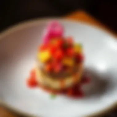 Culinary Delight: Nopalito's Signature Dish Artisan-crafted Nopalito dish showcasing vibrant colors and fresh ingredients