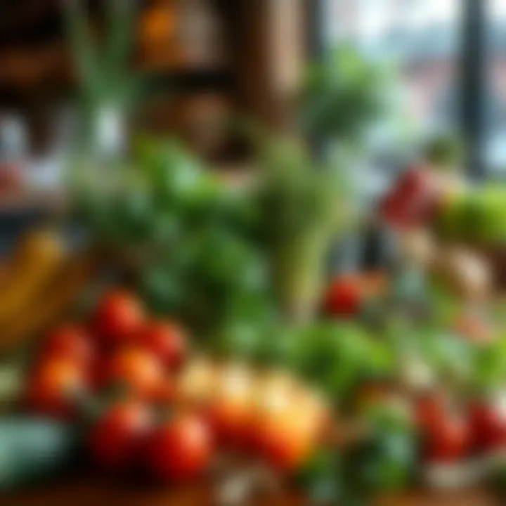 Farm-to-Table: Nopalito's Commitment to Quality Fresh, locally sourced ingredients displayed in a vibrant arrangement