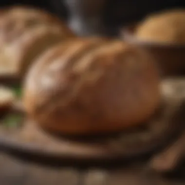 Artisan Party Rye Bread Artisan party rye bread with a golden crust