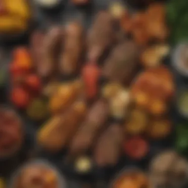 Flavorful Grilled Delights Grilled vegetables and meats with enhanced flavors