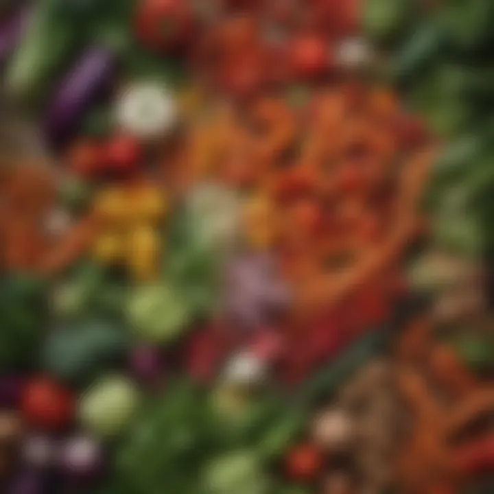An assortment of fresh, vibrant vegetables representing resourceful ingredient selection.