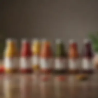 Artful Sauces: The Heart of Flavor Innovation An assortment of sauces in elegant containers reflecting variety